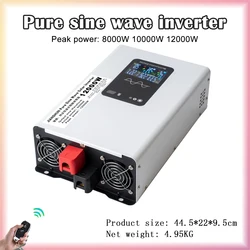Pure Sine Wave Inverter 24v 220v 12000W 10000W High Power 24V 48V 60V 72V 96V To 110v Converter Solar Car Inverters Off Grid