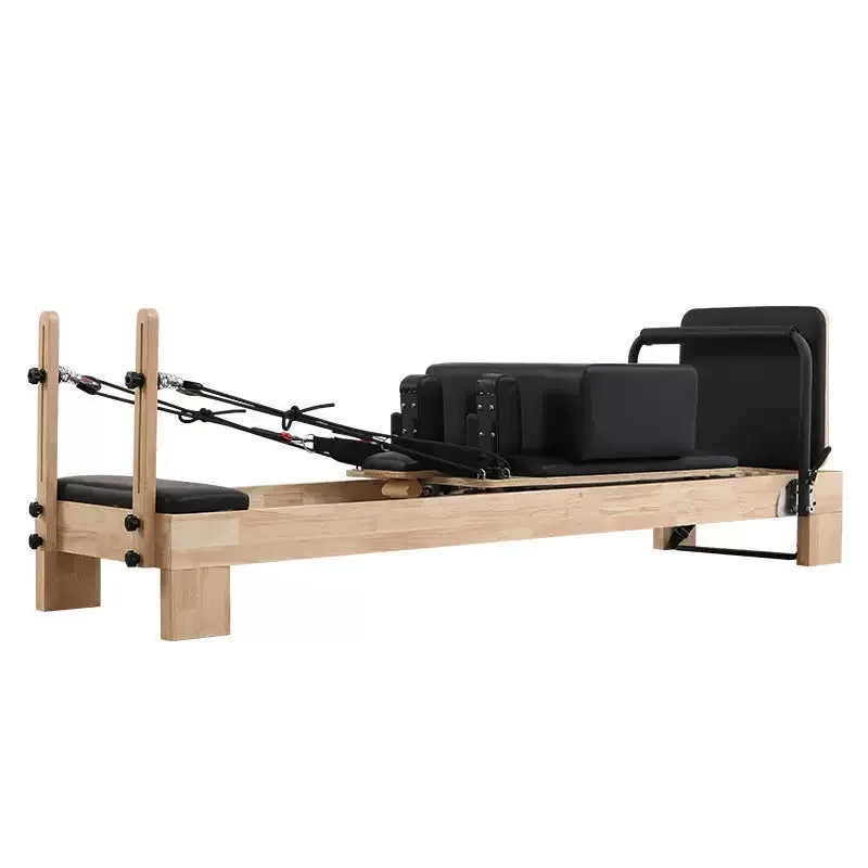 Customized Pilates Reformer Core Machine Five-Piece Set Sliding Bed Yoga Studio Maple Oak Pilates Yoga Bed view 6