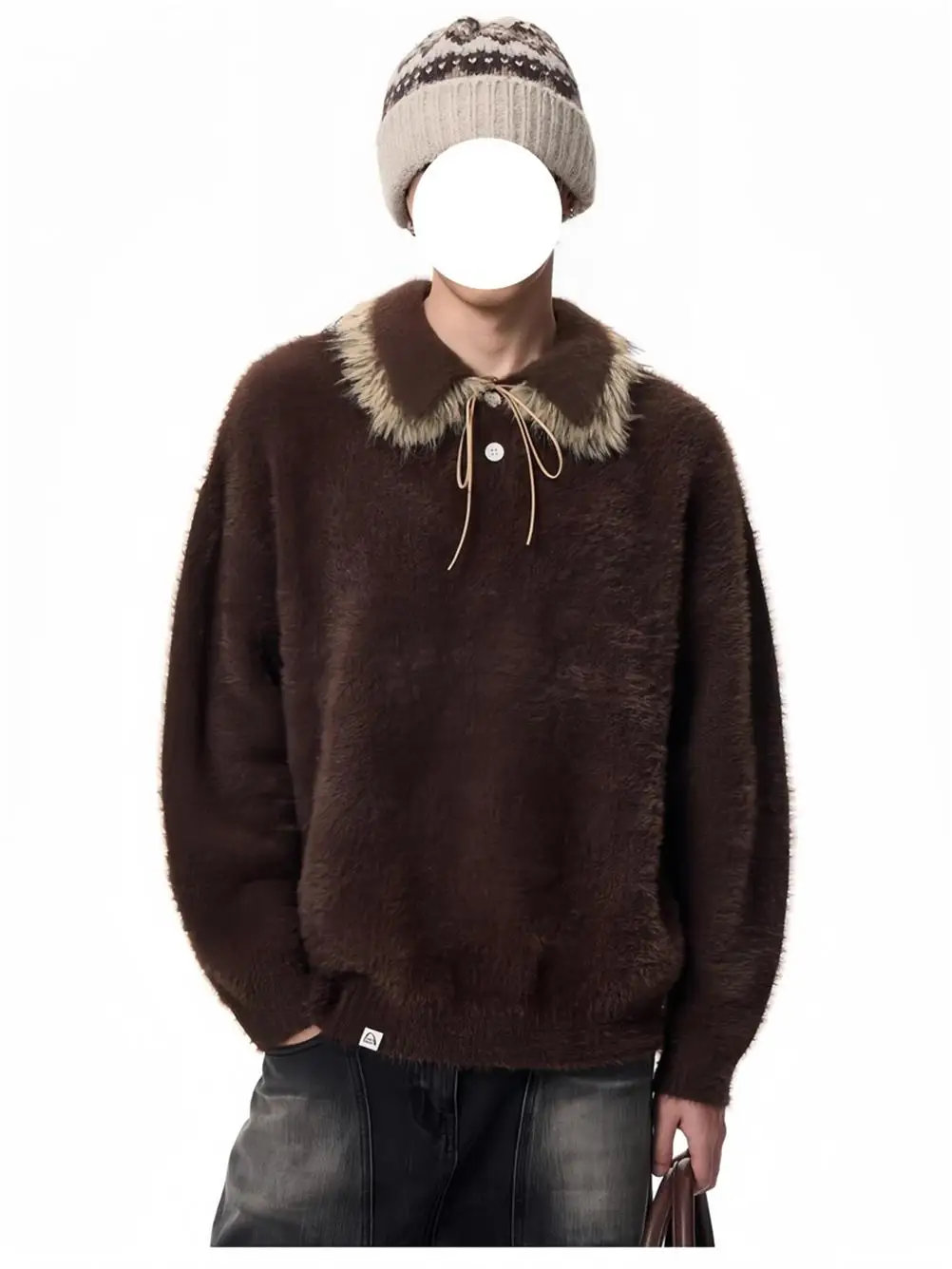 

High-End Comfortable Loose Fit Long Sleeve Neck Knitwear Casual Style for Men And Women Autumn Winter Lazy Fashion