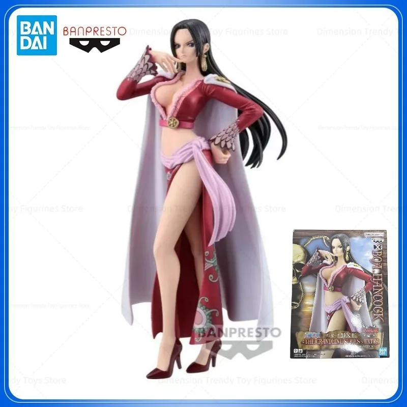 

Bandai In Stock Banpresto Anime One Piece DXF Boa Hancock 17CM PVC Action Figures Model Toy Gift DT