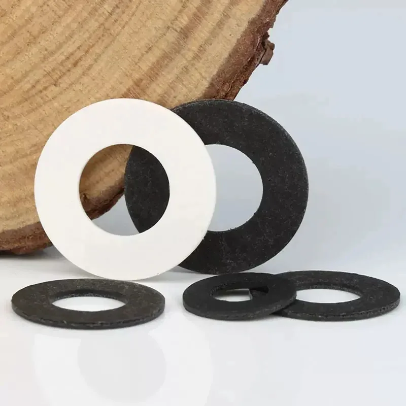 

Insulating washer Black White Steel Paper Flat Wear Resistant for Electrical Isolation and Machinery