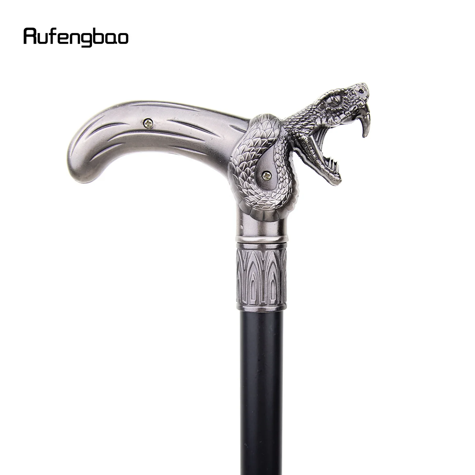 ไม้เท้าแฟชั่นแบบข้อเดียวลายหัวงู สำหรับตกแต่ง คอสเพลย์แวมไพร์ งานปาร์ตี้ ไม้เท้าฮาโลวีน ไม้เท้ายาว 93 ซม.