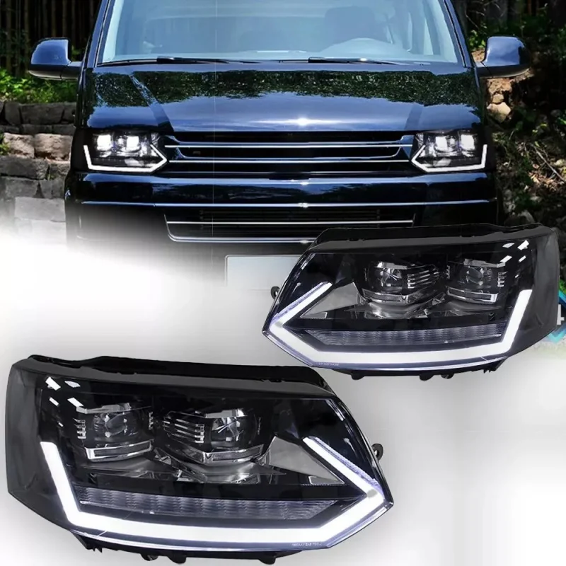 Suitable for Volkswagen 10-15 Kai Luwei Headlights T5 LED Daytime Running Lights Modification Upgrade Cross-Border Direct Shippi