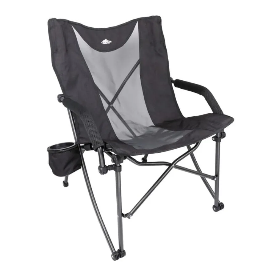 

Heavy Duty Folding Camp Chair Black