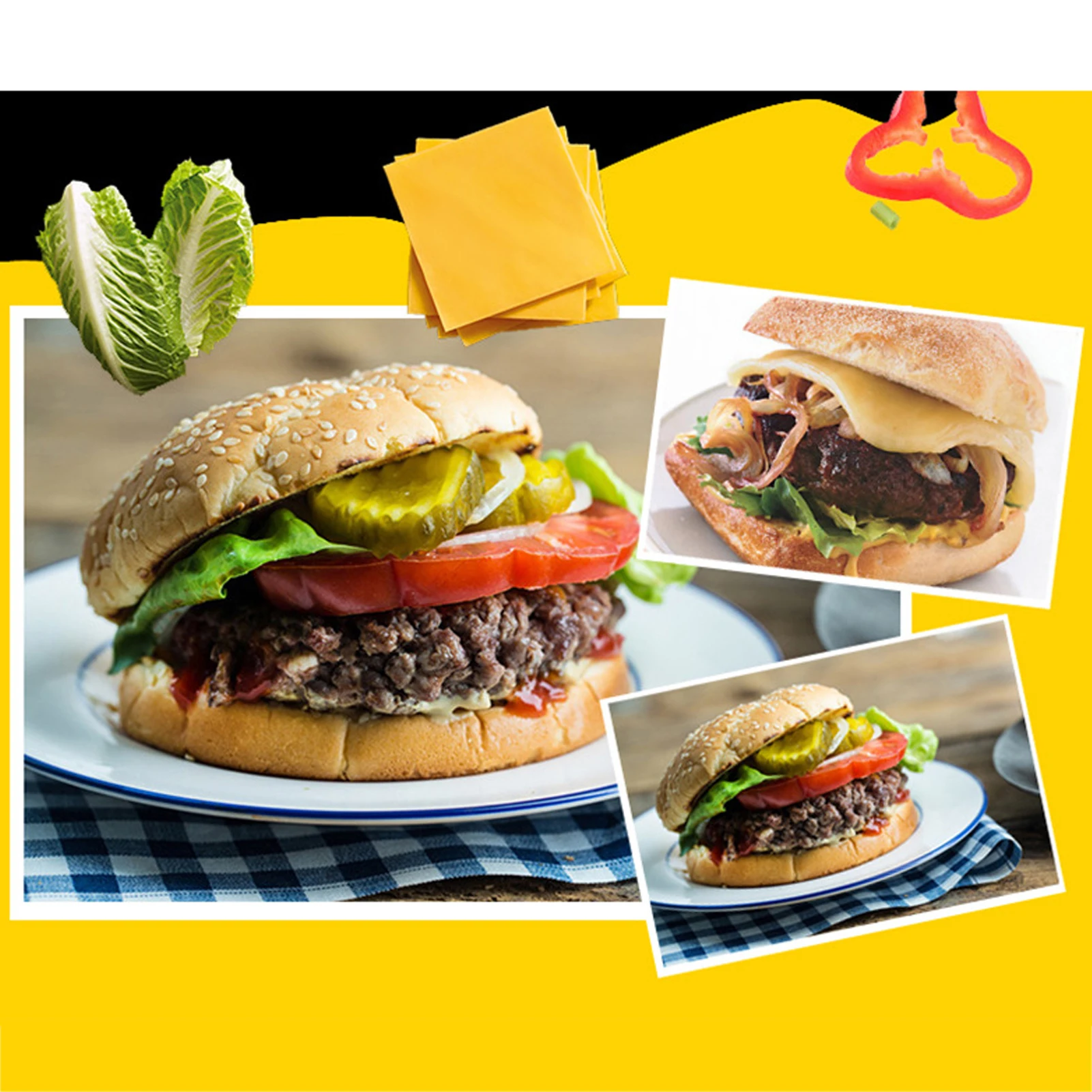 صانع ساندويتشات الإفطار 3 في 1 احترافي سريع التسخين للتحكم التلقائي في درجة الحرارة يمنع صانع البرجر الكهربائي