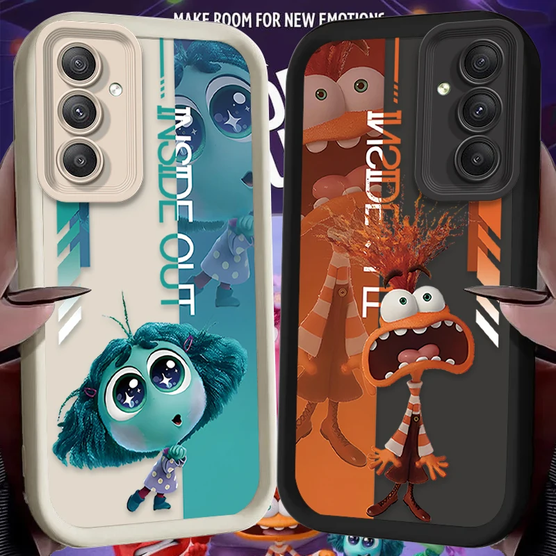 Disney dentro para fora 2 capa de silicone macio para samsung galaxy s25 s24 s23 ultra s22 s21 plus fe 5g a54 a34 a14 a73 a53 a33 5g capa