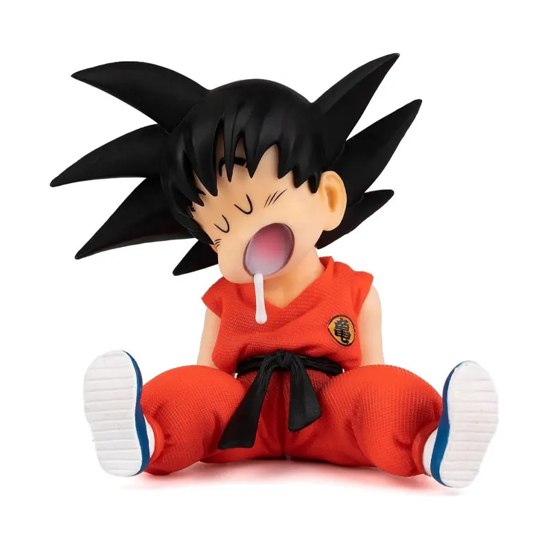Figurka Anime Dragon Ball Śpiący Son Goku Figurka Akcji Wersja Q Super Saiyan Model PVC Dekoracja na Biurko Kolekcja Zabawka Prezent