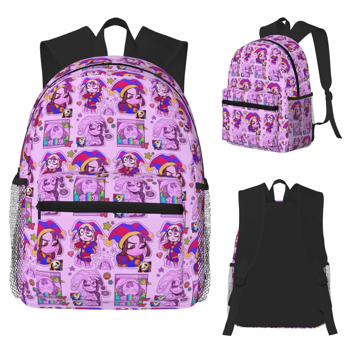 

The Amazing Digital Circus Cartoon Anime Game Student Backpack School Bag Hiking Daypack for Boys Girls Bookbag Shoulder Bags
