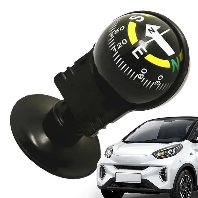 Ball Compass Car Automotive Navigation Compass Adjustable Dashboard Mounted Automotive Interior Accessories For Hiking Boat