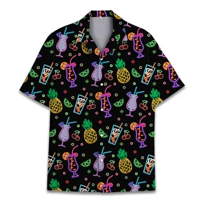 80s 90s Retro Style Popular Shirt Unisex Geometric Patterns Print Streetwear Oversized Short Sleeve Shirts Summer Party Viral