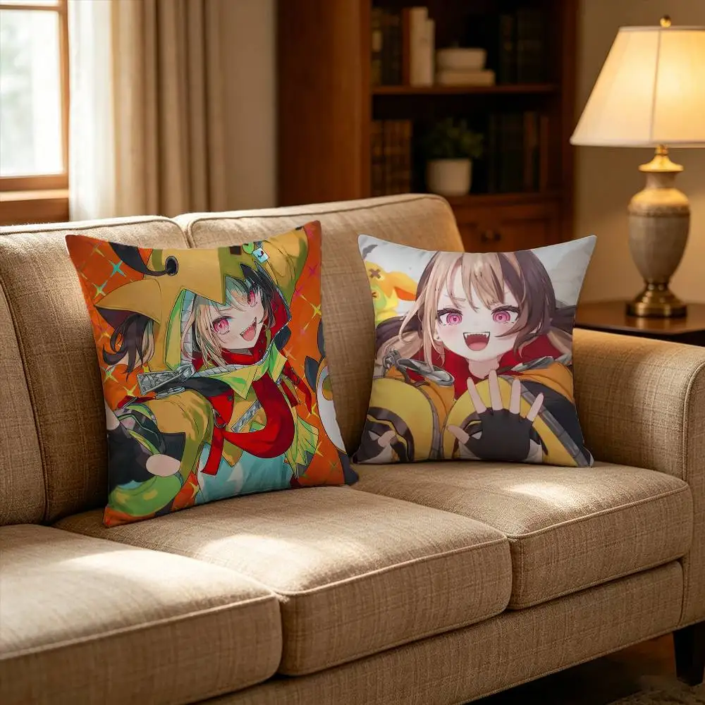 Gigi M-Murin H-ololive Pillow Case Cushion Cover Throw Pillow Case For Car Sofa