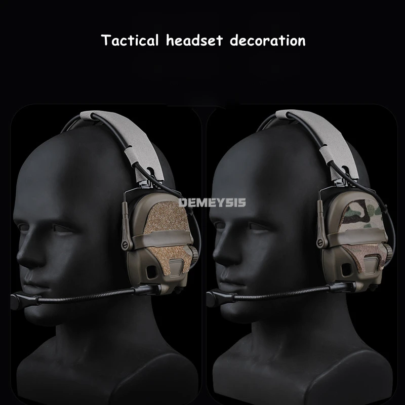 Picture 6: Tactical Headset Sticker Camouflage Magic Patch for GEN 6 Shooting Headphone Hearing Protection Earmuffs Decorative Stickers
