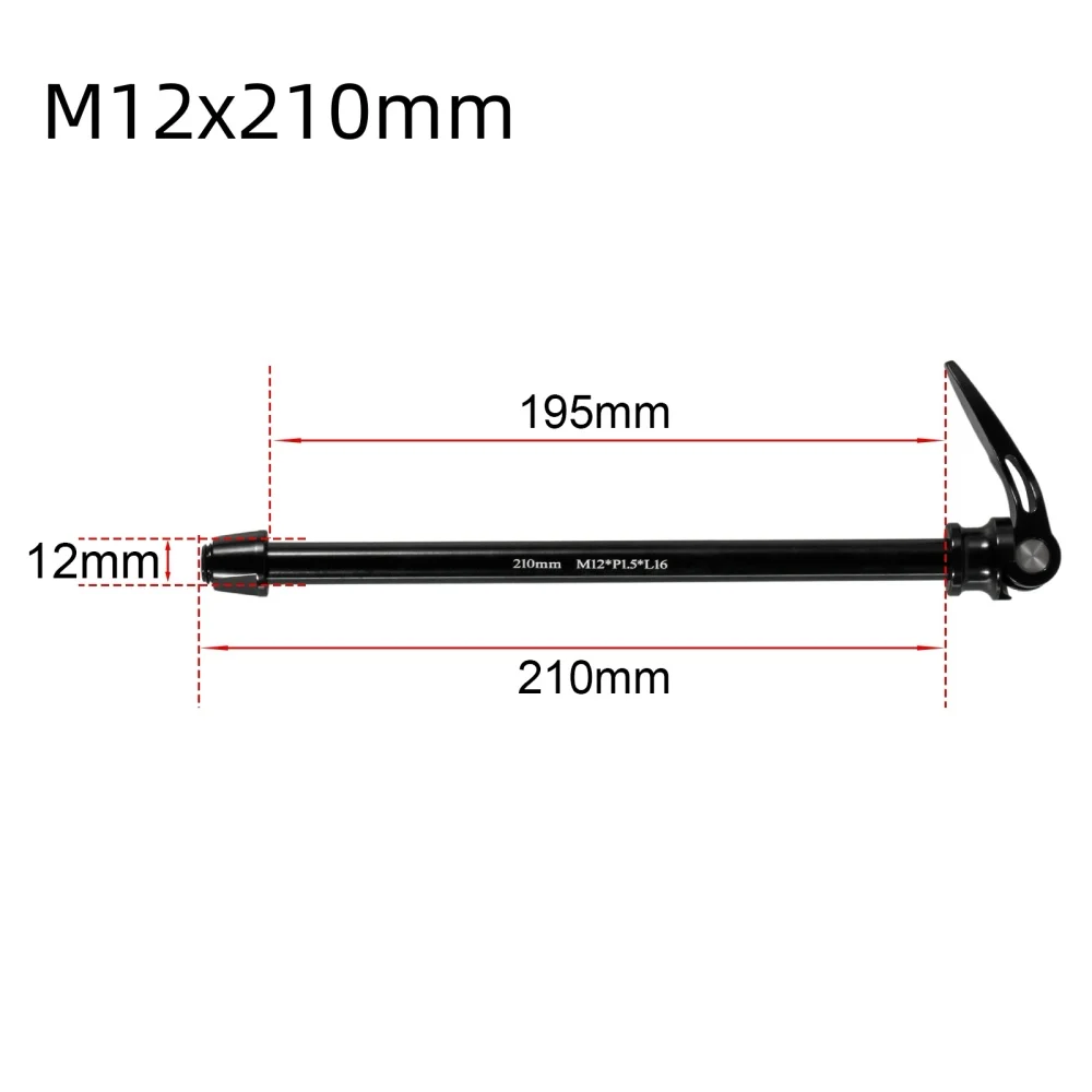 CNC 팻 바이크 쓰루 액슬 모터사이클 스노모빌 자전거 샤프트 핸들 포함 M15x160mm, M12X210mm