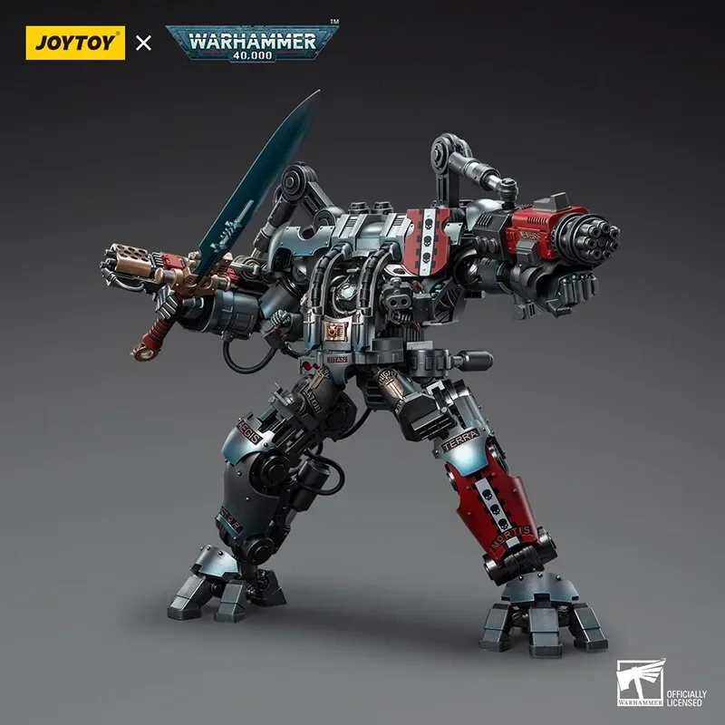 [W MAGAZYNIE] JOYTOY 1/18 Warhammer 40k figurki szare rycerze Nemesis Dreadknight Mecha wojskowy Anime kolekcja Model zabawki