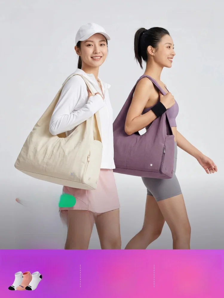 lightweight-keep-fitness-bag-women's-large-capacity-crossbody-tote-travel-bag-swimming-trip-handbag-fashionable-nylon
