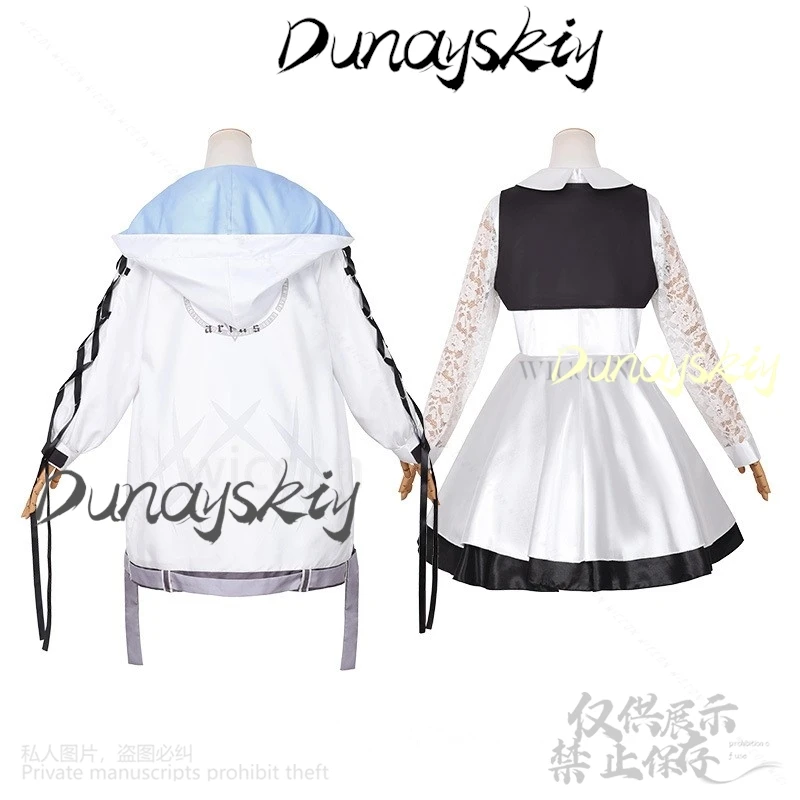 Hakari Atsuko Costume Cosplay Parrucca viola Anime Blu Archivio Cappotto Abito Copricapo Lolita Abiti per le donne Gioco di ruolo personalizzato