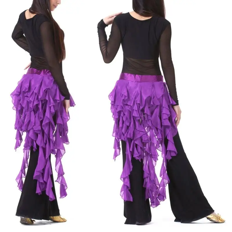 39BB Nine Tailed Schemer danza del vientre accesorio cintura cinturón poliéster Flexible para actuaciones en escenario