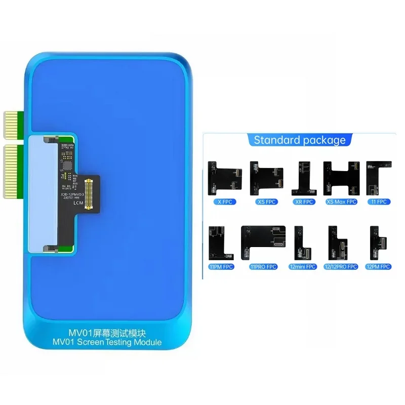 JC JCID V1S PRO MV01 Screen Testing Module Suitable for IPhone X-15PM  Display Lcd Touch Function Test Module Tools