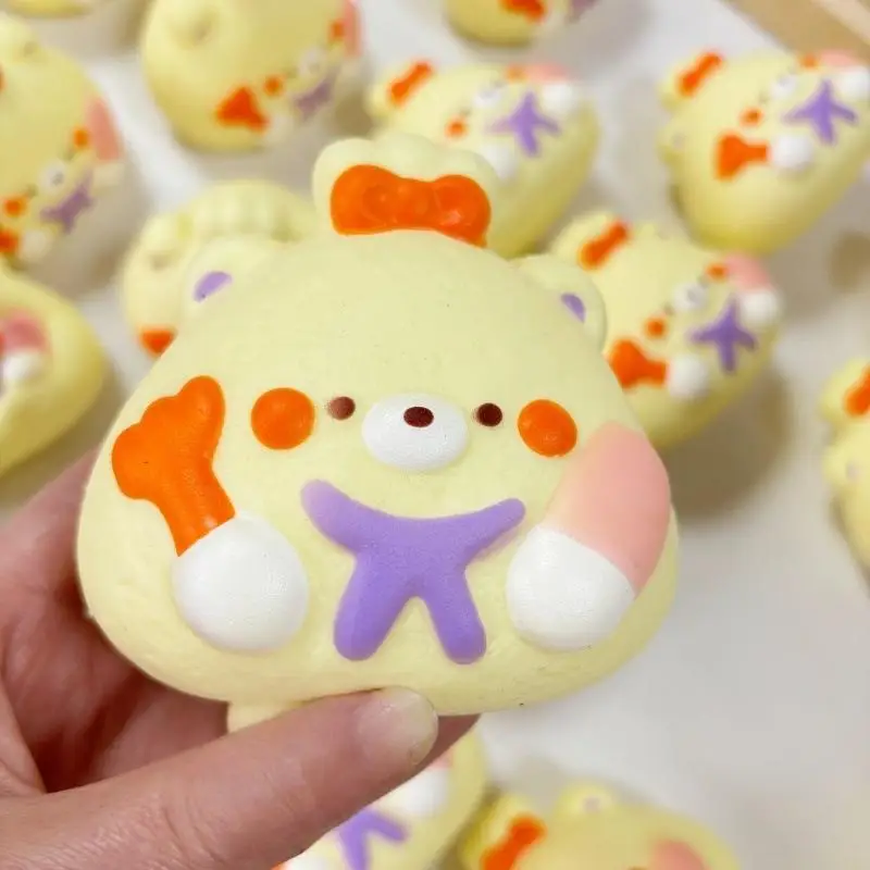 【BS】Slow Rebound Bread Squeezable Toys PU Stress Relief Soft Sensory Toys Kids Adult Christmas Decompression Anti-stress Gifts