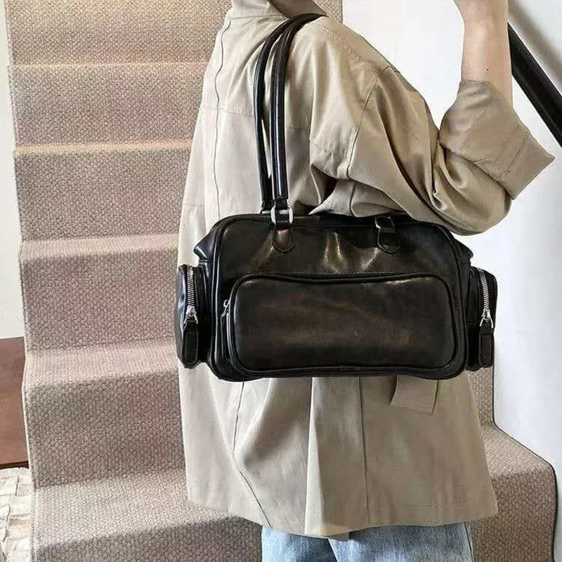 

2026 Fashionable vintage handbag high-quality large-capacity crossbody backpack with ample space for commuting