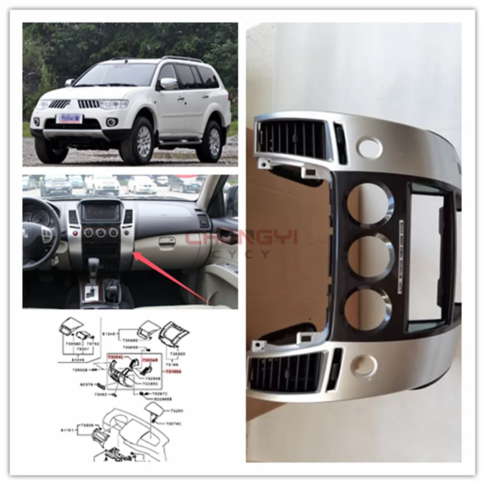 Instrumentenpaneel Centrale Paneel Airconditioning Uitlaat Voor Pajero Sport Montero Kg 6W Kh 6W Kh 9W 8002b697 8002b430 8030a241 8030a2