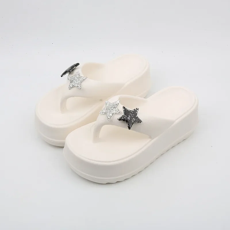 Y2K stars shoes for Women's Summer Thick Bottom Punk Retro Fashion Ins Trend Slippers image 3