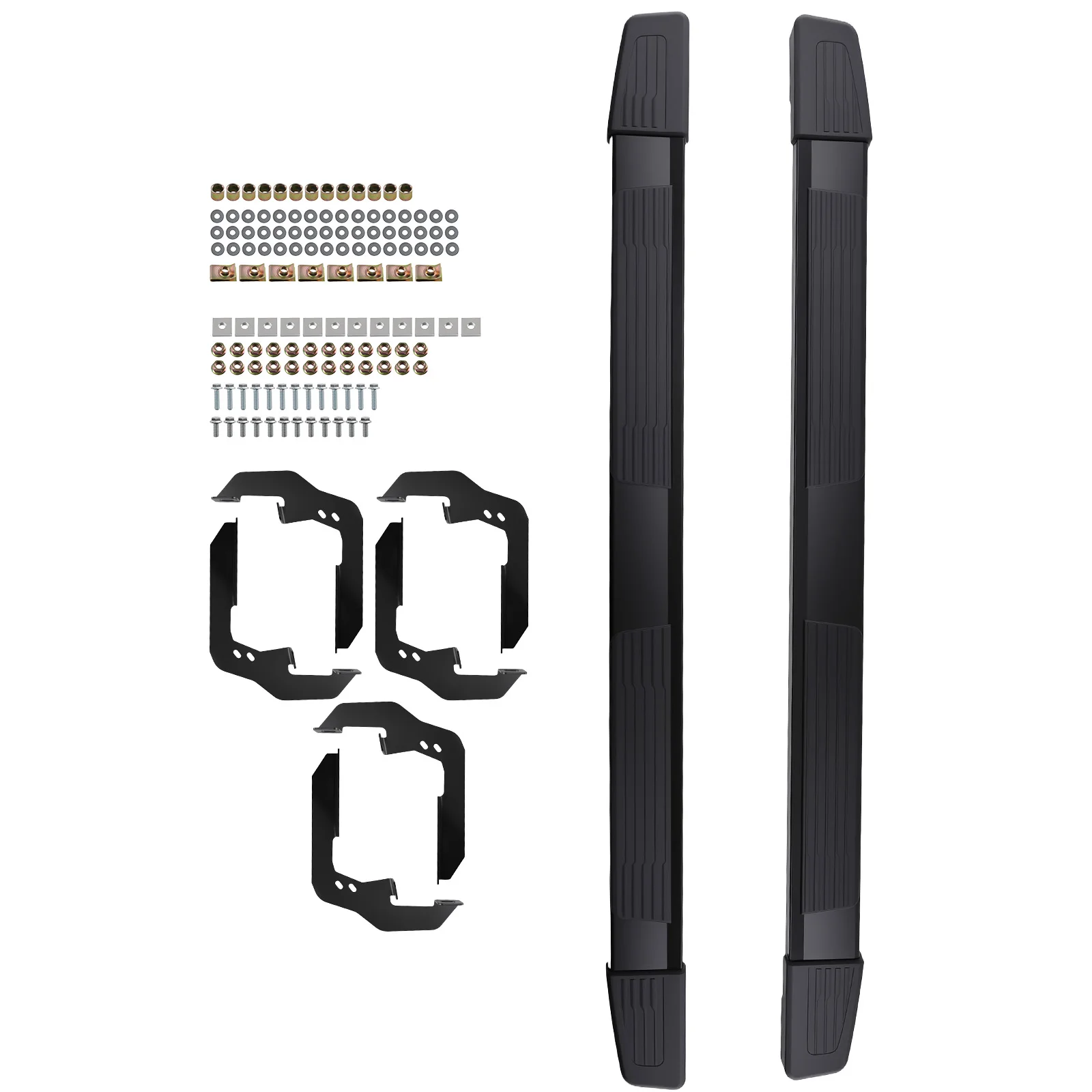 

Пороги-подножки для Chevrolet Silverado/Sierra 1500 2500 3500HD Crew Cab 2019-2026 годов выпуска, серебристые