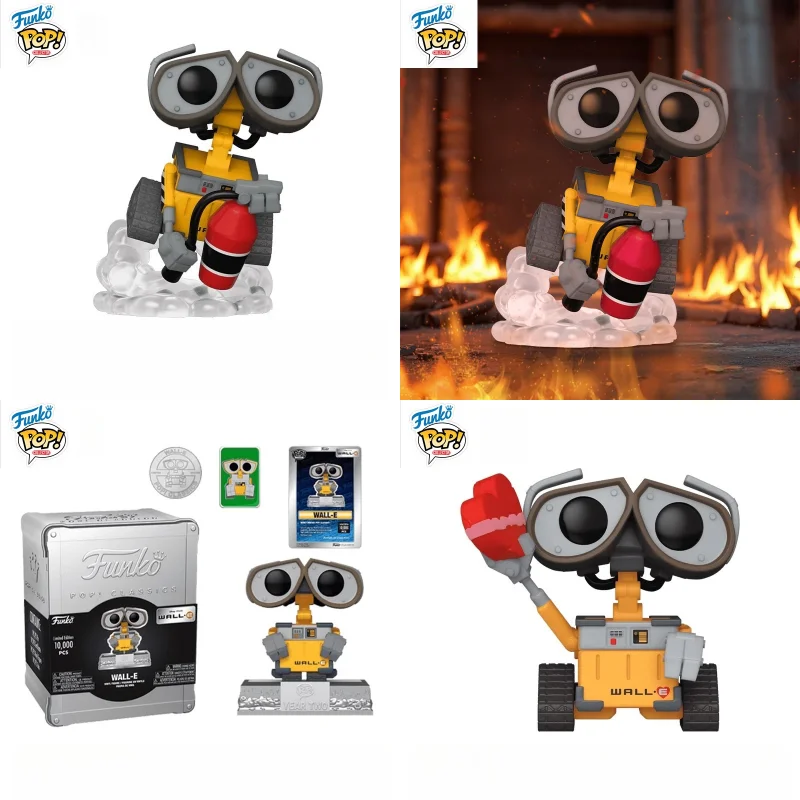 

In Stock FUNKO POP Original Joint Robot Mobilization Wali Eva WALL-E Limited Mobile Phone Model Collection Holiday Gifts
