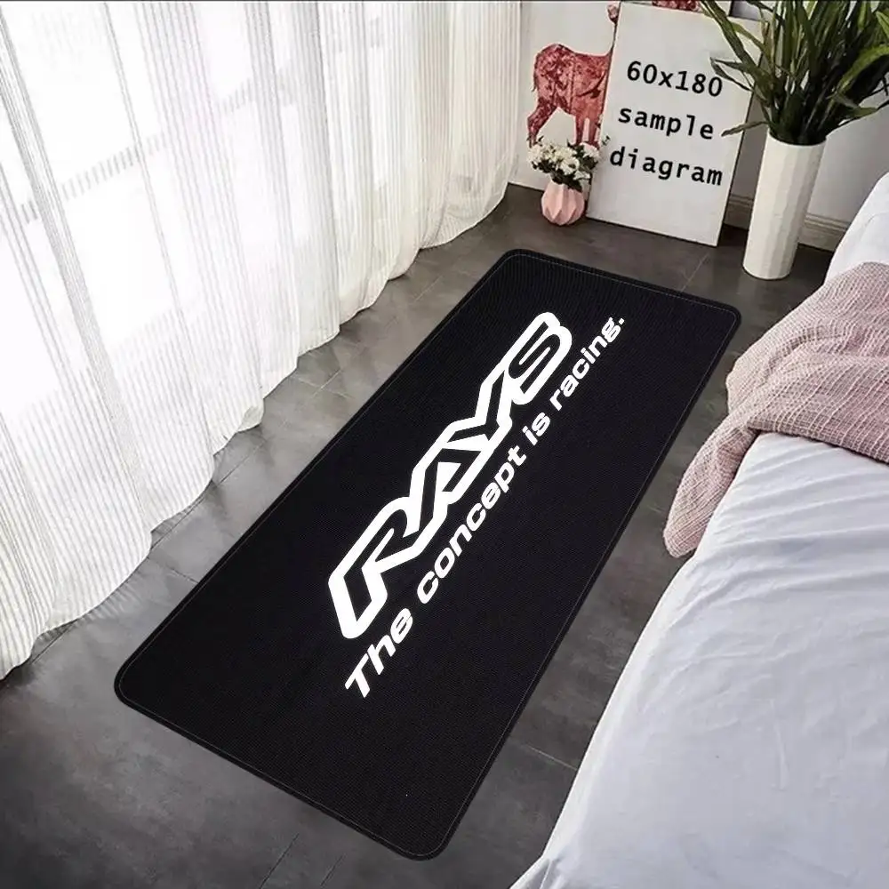 RAYS Wheels Bodenmatten Retro Mehrfach Wählbare Wohnzimmer- und Küchenläufer Rutschfester Willkommens-Teppich