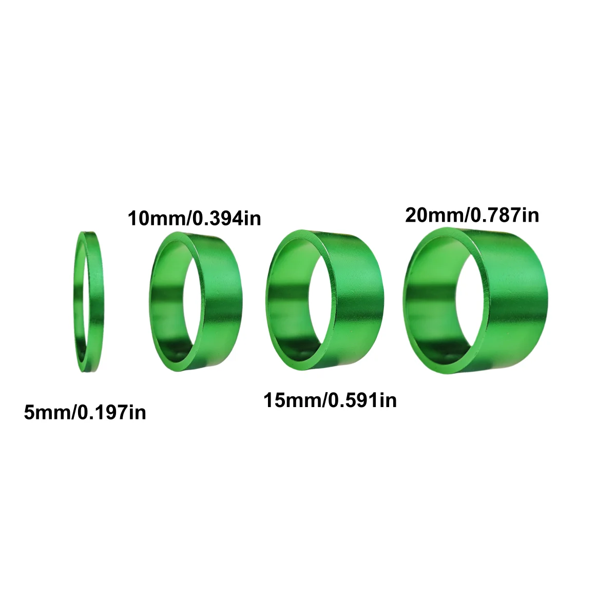 Fahrrad-Lenkervorbau-Abstandshalter-Set 5MM 10MM 15MM 20MM für 1 1/8-Zoll-Vorbauten passend für die meisten Fahrräder – Detail 9