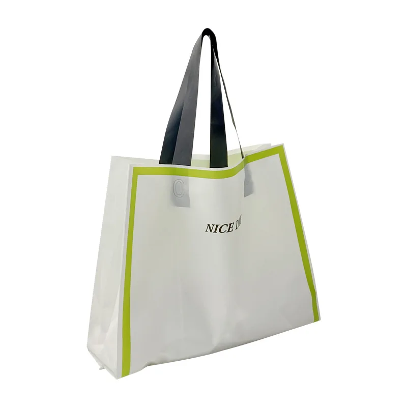 Custom.Clothing Store Handbag Frosted Plastic Bag Advanced Packaging Shopping Packing Bag Printable