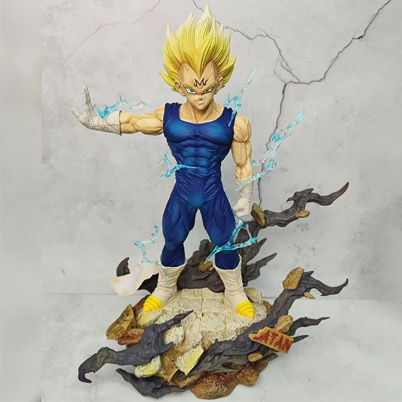 Dragon Ball Z Majin Vegeta Anime Figure Replace Head Pvc 33cm Action Figures Vegeta Figurine Gk Statue Collection Model Toy Gift