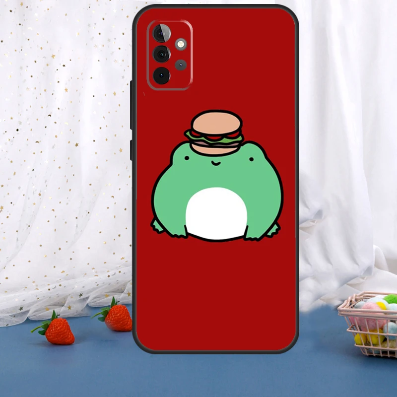 لطيف مضحك الضفدع لسامسونج غالاكسي A54 A34 A14 A36 A56 A26 A16 A15 A55 A53 A33 A35 A22 A32 A52 A05 A06 حالة #6