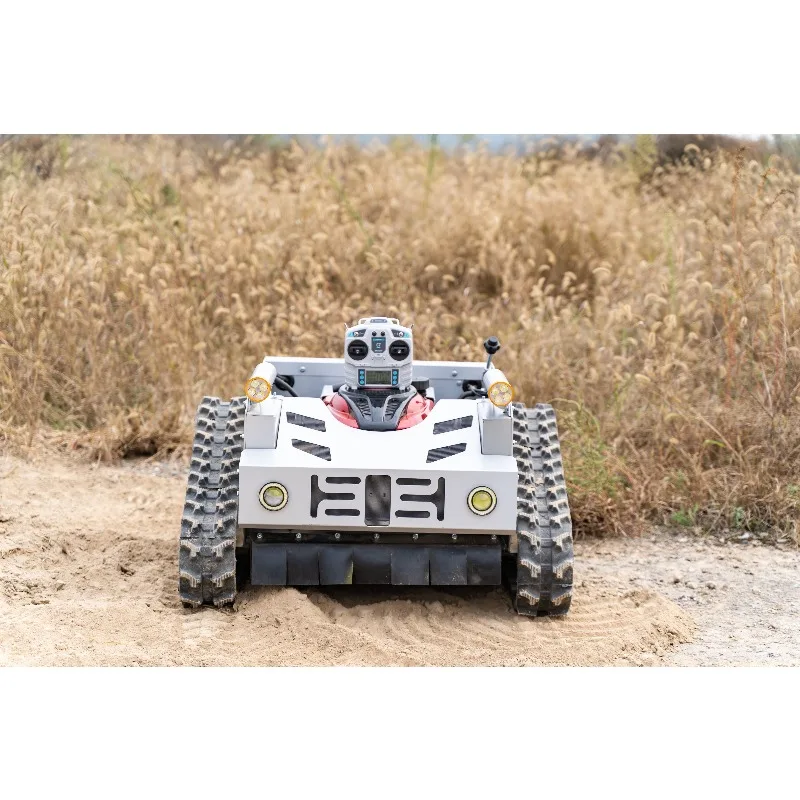 Robot tosaerba alimentato da AI con navigazione GPS automatica e telecomando