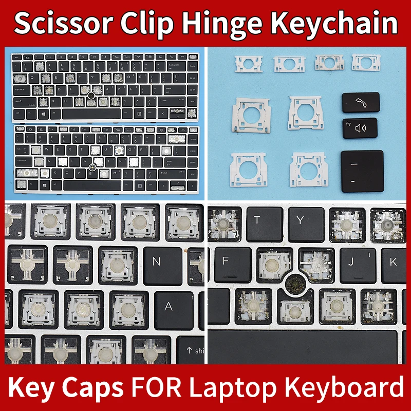 Replacement Keycaps Scissor Clip Hinge For HP Elitebook 745 G5 840 G5 846 G5 840 G6 ZBook 14u G5 14u key caps keyboard Keychain