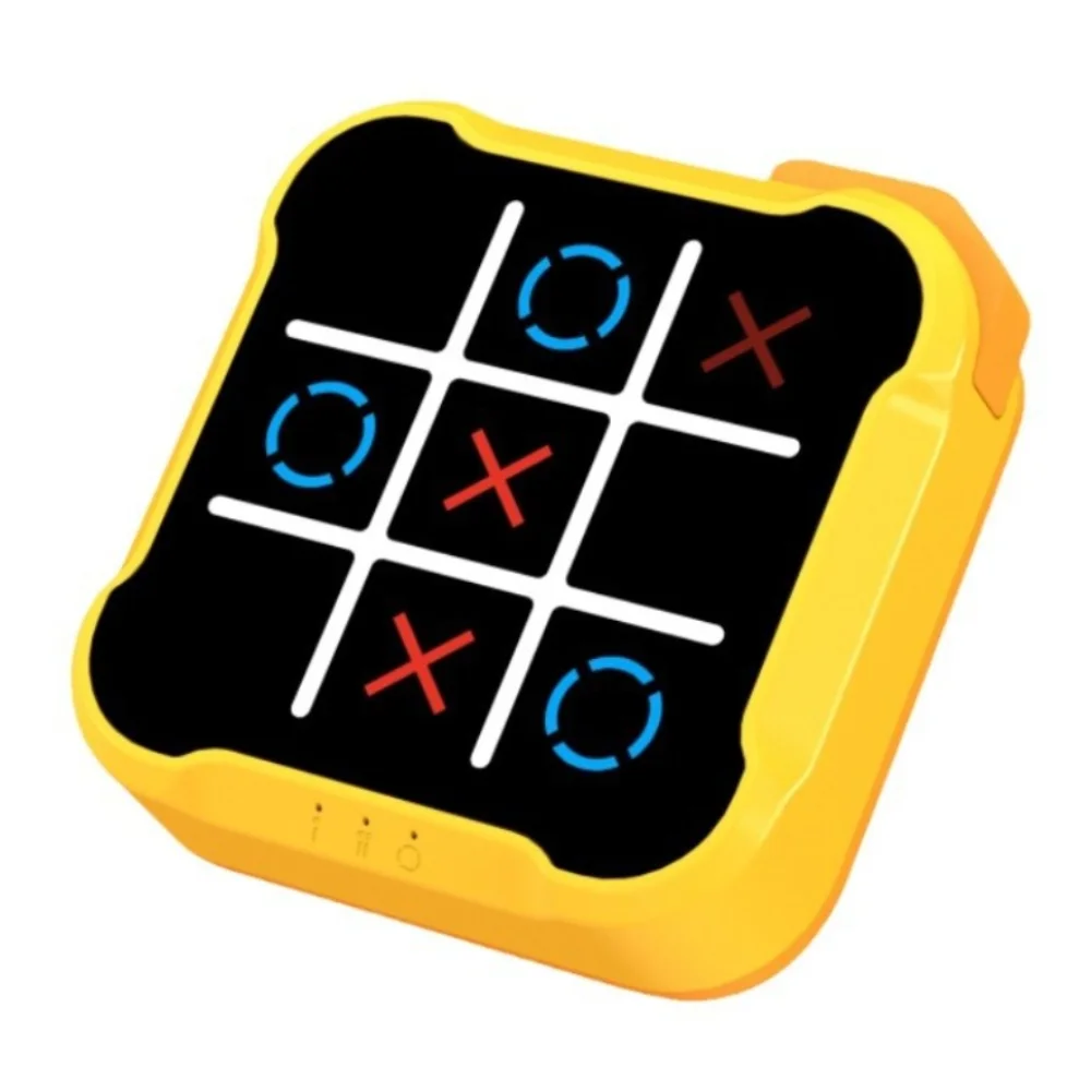 

Портативная электрическая TIC-TAC-TOE 3-в-1 обучающая портативная игра с болтами Монтессори, настольная игра-головоломка для роста памяти, детская игра
