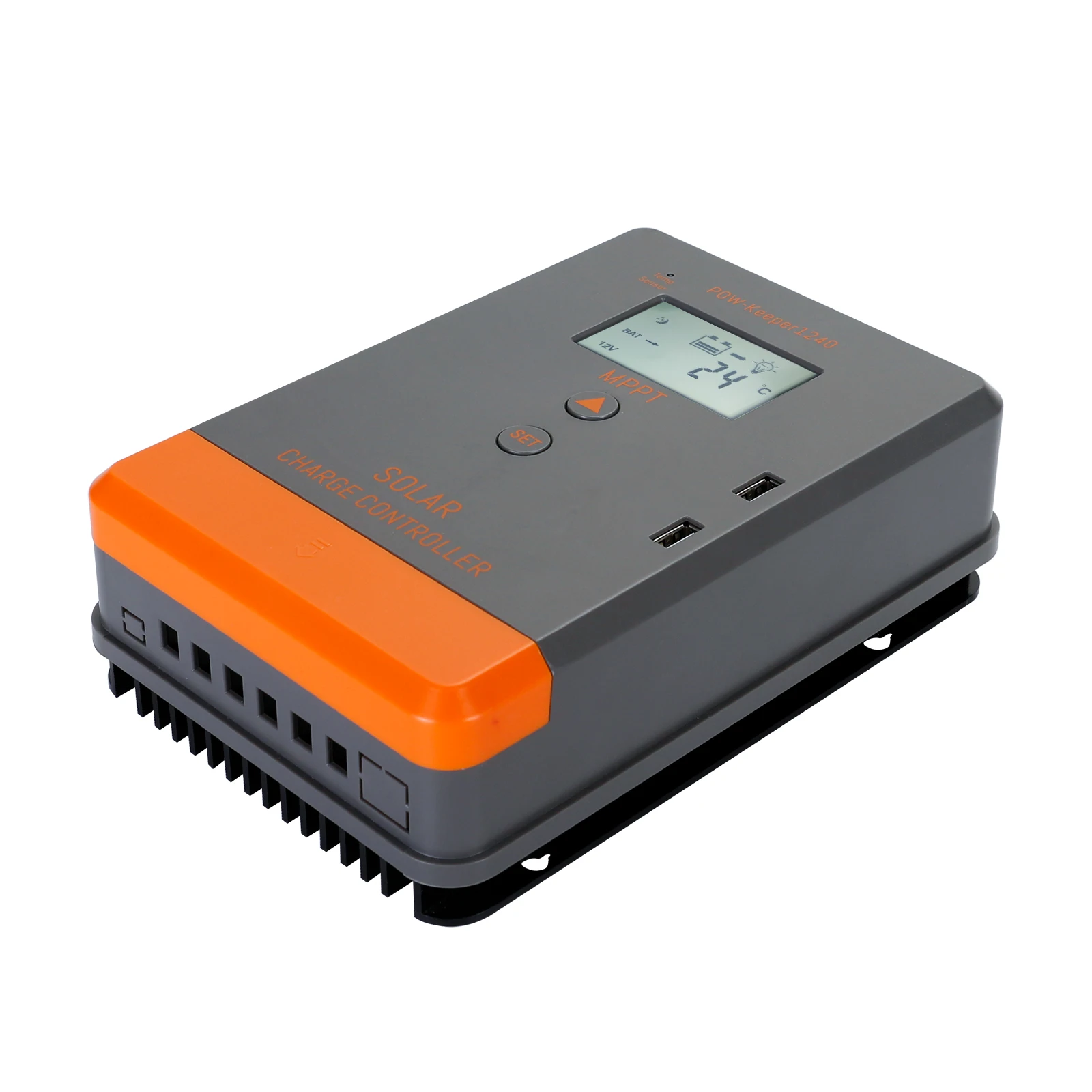 Контроллер заряда солнечной батареи PowMr, 100% MPPT, 20 А, 30 А, 40 А, 12/24 в, автоматический вход PV, В постоянного тока, установка времени работы для панели солнечной батареи