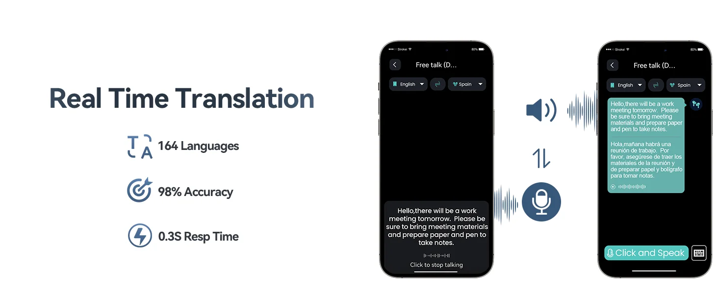 translation earbuds real time
