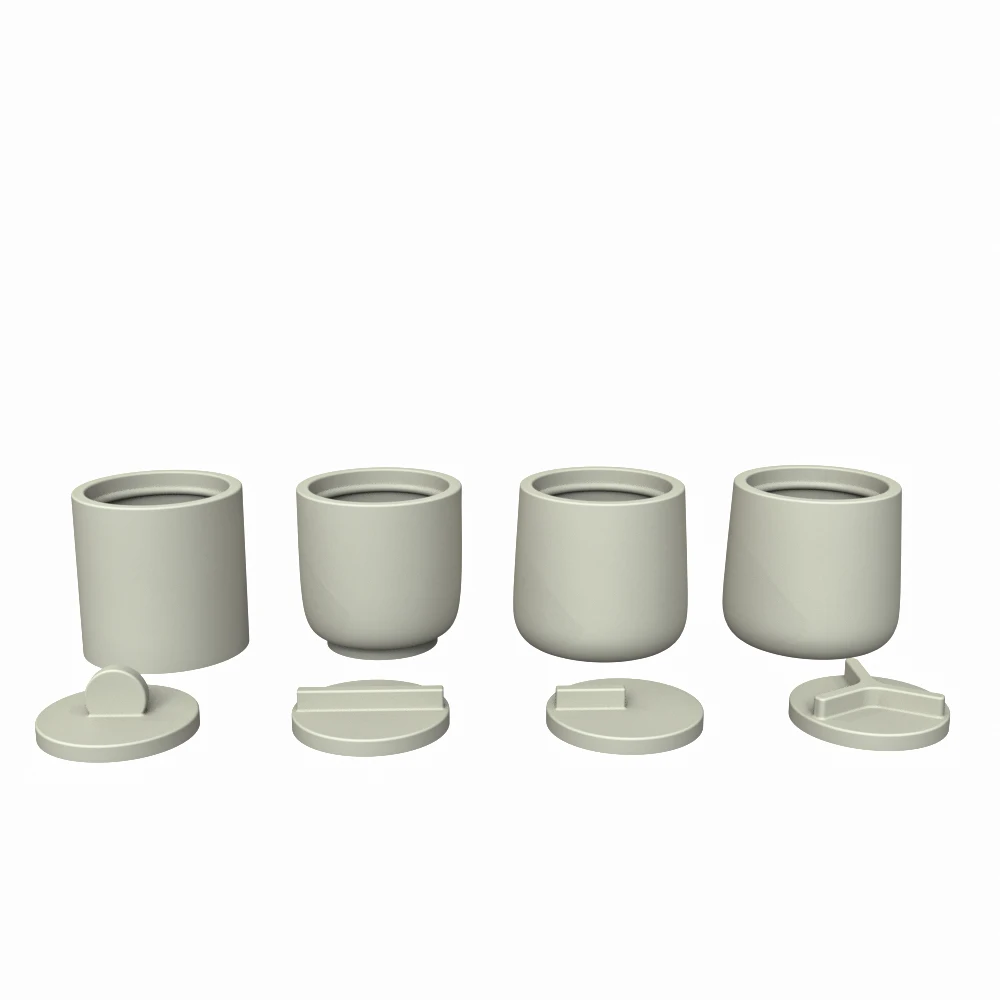 

Pinkmore Concrete Plaster Candle Cup Wax Cement Candle jar Lid Mold Nordic simple Style Candle Container Flowerpot Silicone mold