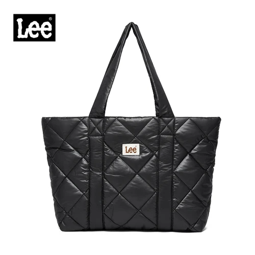 Imagen 2 del producto LEE, bolso grande y suave para mujer, tamaño grande, estudiantes universitarios, portátil, libro, bolso de mano acolchado, bolsos escolares de compras rellenos de plumas para mujer