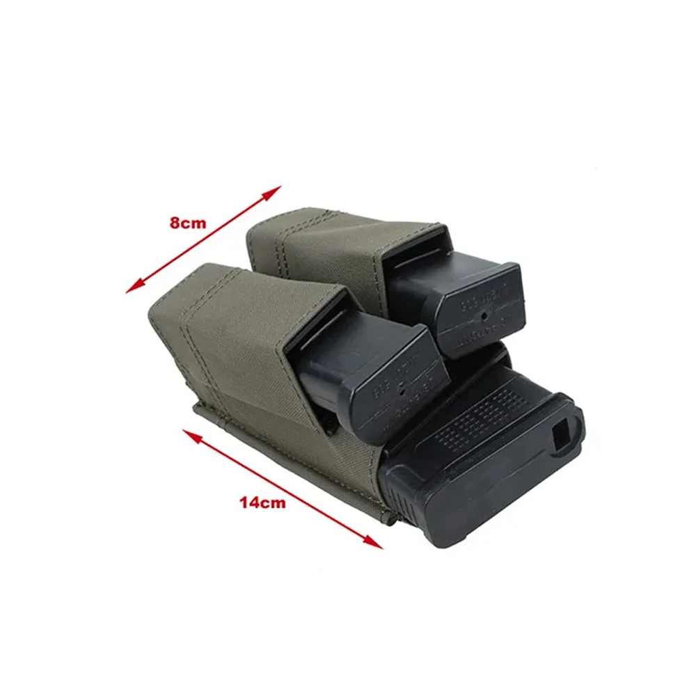 TMC RG Tactical Molle M4 Mag Pouch Double Pistol Mag Set Vest Compatible Tactical Gear Organization System