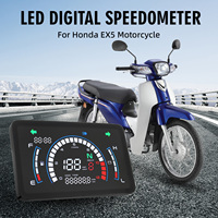 Newest Motorcycle Tachometer LCD Digital Speedometer For Honda CG125 ITALIKA EX125 FORZA125 ft125 digital with Turn Signal Light