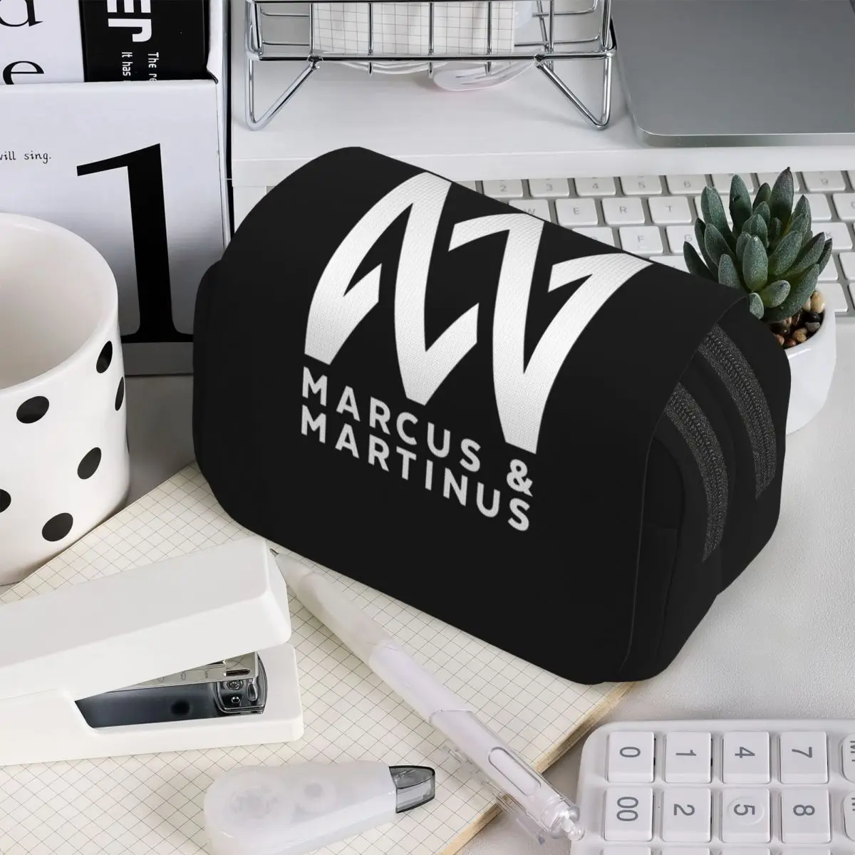 

Пенал с логотипом Marcus Martinus для студентов, подарочная коробка для ручек, сумка для карандашей, канцелярские принадлежности, сумка-держатель для ручек