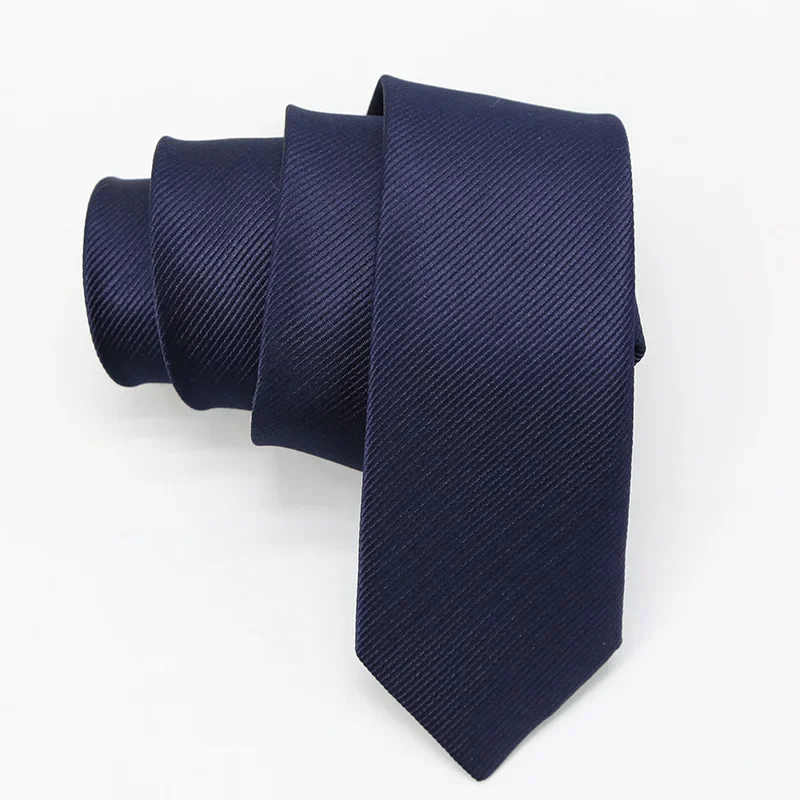 New Solid Color Narrow Edition Twill Tie Men's Jacquard Business Fashion Hand Tie