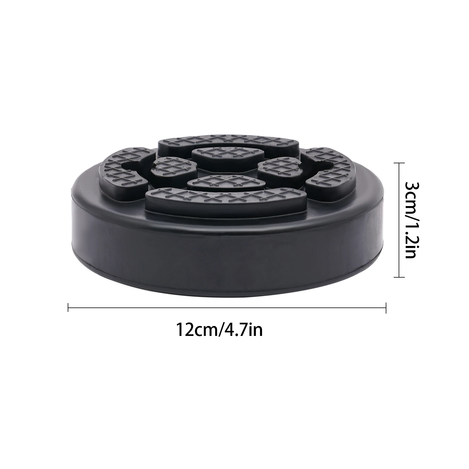 자동 리프트용 원형 고무 리프트 패드 5개 - 4.7x1.2인치, 30mm 두께(높은 탄성), 2포스트/4포스트 리프트에 적합, 자동차 섀시 보호