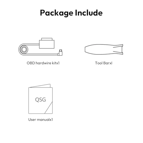 Original BOTSLAB OBD Hardwire Kit Stromkabel Exklusiv für BOTSLAB Dashcam G980H/G300H/HK40/HK30 Unterstützt Parkmodus – Detail 7