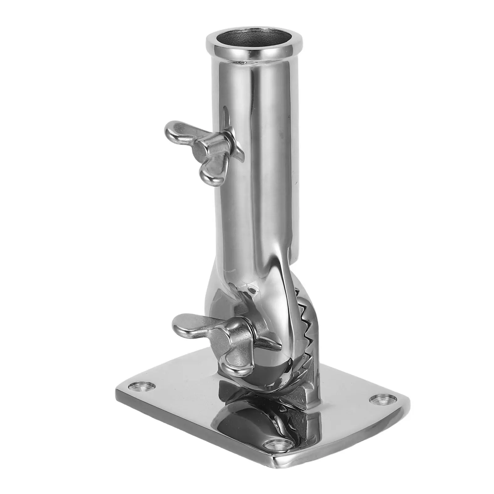 

316 Stainless Steel Flagpole Holder Bracket - 180 Degree Swivel Mount Stand For Home Decoration Garden Outdoor Use(25mm Id.)