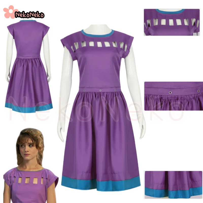 

Anime TV Nancy Cosplay Costume Purple Dress Women Halloween Wheeler Cosplay Suits Exotic Nancy Wheeler Woman Clothing Gift
