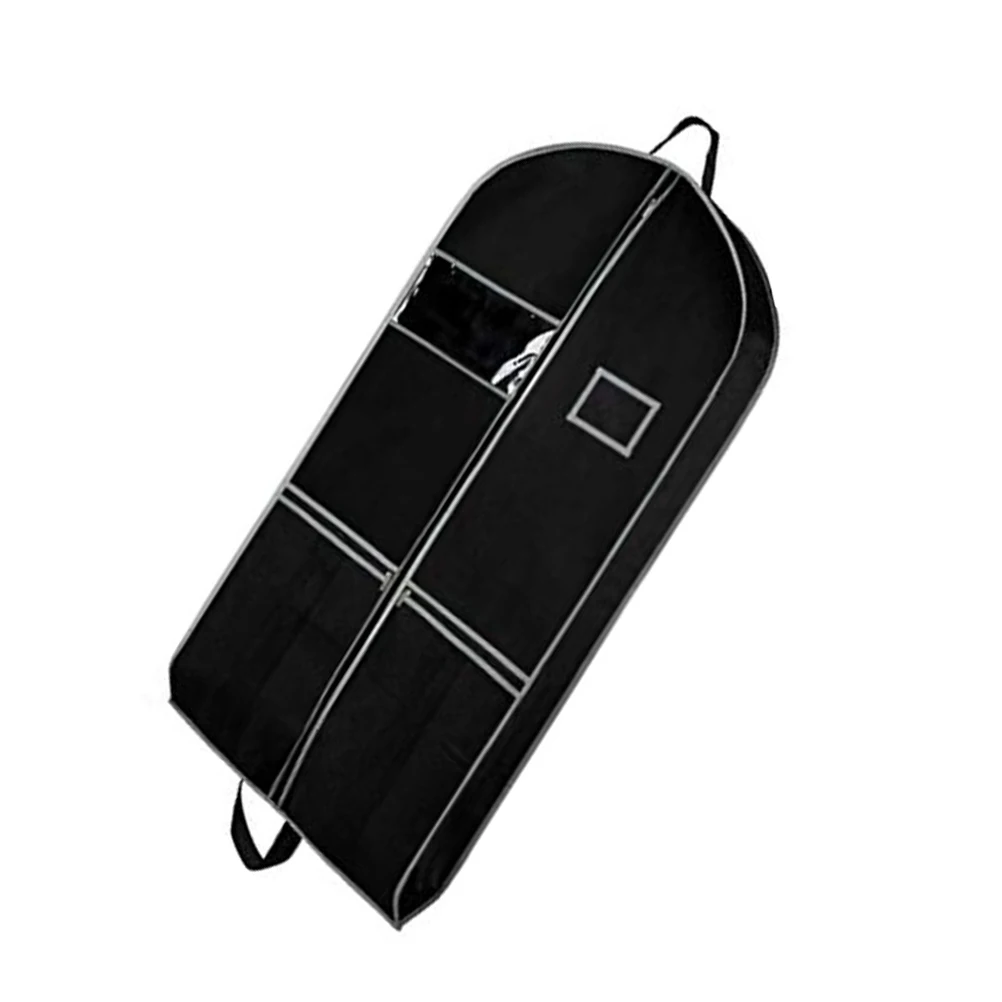 

1pc 60X137X10Cm Foldable Lightweight Zipper Suit Bag Dust Proof Storage For Clothes Travel Clothing Coverformal Wear Garment