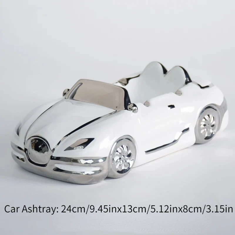 

Car model ashtray creative personality fashion trend simple living room European decoration ceramic electroplating crafts